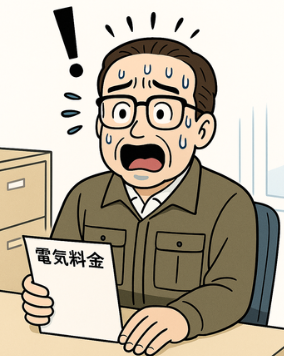 利益を圧迫する電気料金